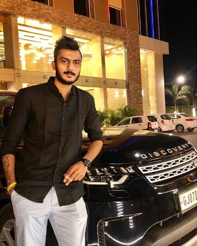 Axar Patel was born in January 1994 and is an Indian cricketer. He is an all-rounder representing the Gujarat cricket team in domestic cricket. He is a left-hand batsman and bowls slow left-arm orthodox spin.
In pic: Axar Patel posted this picture with his luxury SUV, captioned, 