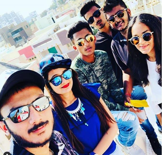 Axar Patel posted this picture of an outing with his friends, which he captioned, 
