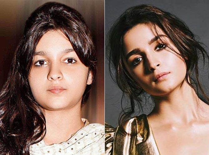 Alia Bhatt: She too went from flabby to fantastic for her debut in Karan Johar's Student of the Year, co-produced by Shah Rukh Khan.