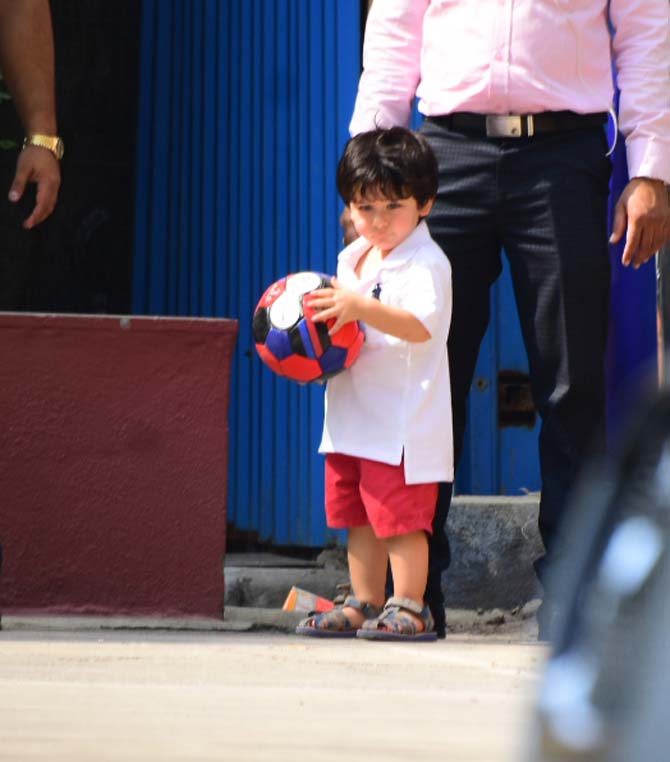 Kareena Kapoor Khan and Saif Ali Khan were out on an ad shoot for a luggage brand, and within the tight schedule, the family has also planned a sweet birthday for their little one!