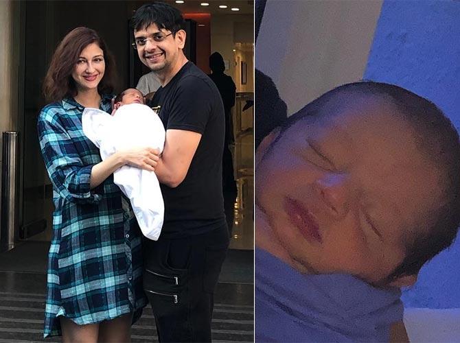 Saumya Tandon's baby boy: Saumya Tandon, who plays the character of Anita 'bhabhi' in one of the most-loved television shows, Bhabiji Ghar Par Hain! gave birth to a baby boy. Reportedly, she welcomed the child on January 14, 2019. However, it was only on January 20, 2019, that Saumya took to Instagram to share the good news with her fans. This was the first picture of Saumya's little one.