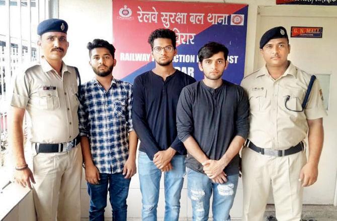 RPF arrest 3 youngsters for performing kiki challenge on running train:On 9 August 2018, the Railway Protection Force at Virar station arrested three youths for doing the Kiki Challenge at Virar station's platform number 1 and onboard a moving train. The arrested accused were identified as Nishant Rajendra Shah, 20, Dhruv Anil Shah, 23, and Shyam Rajkumar Sharma, 24. The three were arrested and booked under sections 145(B), 147 and 156 of the Railways Act. The three were produced before the court where the judge gave them a punishment of visiting Vasai and Virar stations for the next three days and spreading awareness among commuters to avoid such stunts.