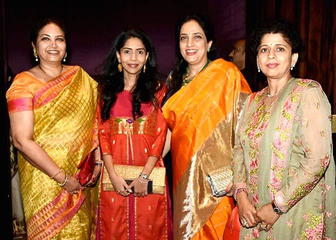 Uddhav Thackeray With Son Aditya Wife Rashmi And Family Amrita Rao With Husband Anmol Nawazuddin Siddiqui Sanjay Raut Rohit Shetty Shilpa Tulaskar Suresh Wadkar Sushilkumar Shinde And Host Of Other Dignitaries And Celebs Attended The Rashmi thackeray is her wife and the couple have two children mr. uddhav thackeray with son aditya wife