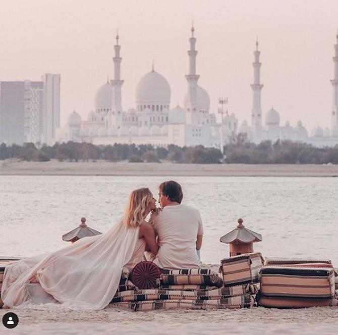 Soon after their photo went viral, media started talking about them and the couple became an Internet sensation. Murad and Nataly have been named as top travel influencers in the world. While sharing this picture, they captioned it: Marriage is a relationship in which one is always right and the other is the husband! Love you, baby:) What are your relationship secrets?