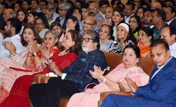 The 10-year celebration was graced by actor-turned-politician Jaya Bachchan acclaimed actor Amitabh Bachchan. The event was also graced by Bollywood producer Boney Kapoor. Pic/Yogen Shah
