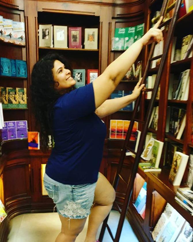 Anjana Bapat loves reading books and she likes to capture herself amidst libraries and bookstores across the globe. She captions this one: Livreria Bertrand is the oldest bookshop in the world still in operation!