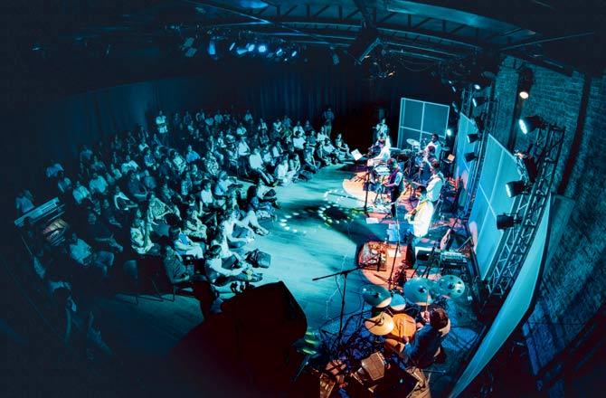 Advaita perfroms Milan live at the Oddbird Theatre in New Delhi