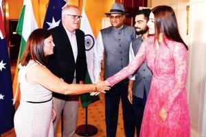 Virat Kohli and Anushka Sharma meet Australian PM and wife