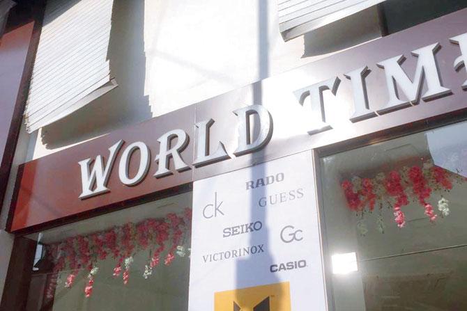 BMC tore down the shutters of the ground-plus-one-storey World Time showroom in Santacruz
