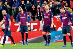Lionel Messi-less Barcelona falter against Sevilla