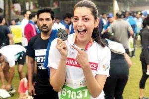 Kajal Aggarwal and Tara Sharma on their Mumbai Marathon prep