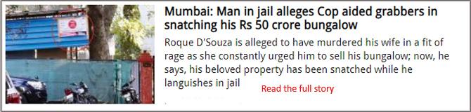Mumbai: Man in jail alleges Cop aided grabbers in snatching his Rs 50 crore bungalow