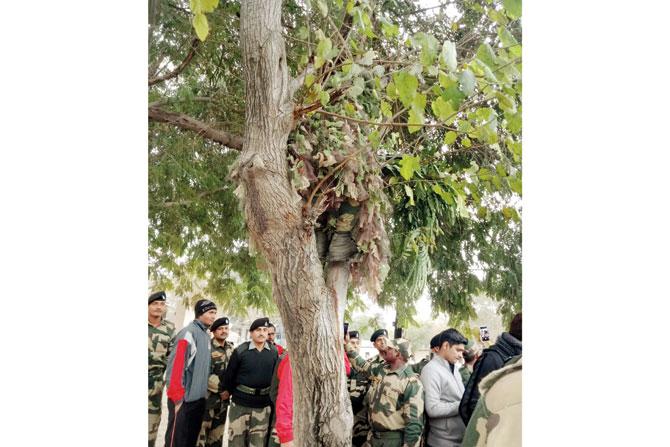The sniper situated at the location