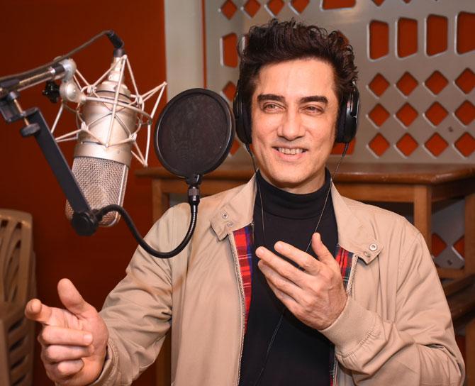 Faissal Khan records for his debut song Ishq Tera