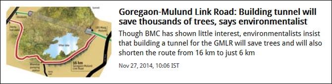 Goregaon-Mulund Link Road: Building tunnel will save thousands of trees, says environmentalist