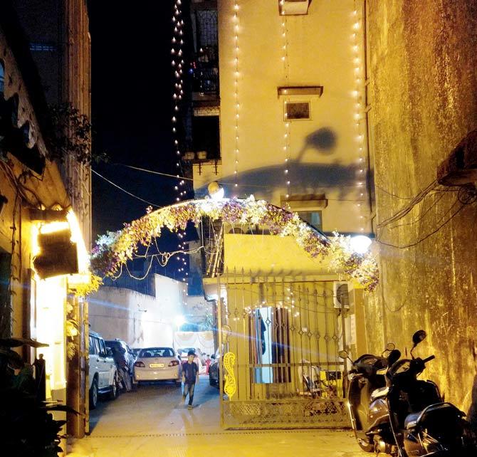 His Mahim house was all lit up for daughter Zubeida