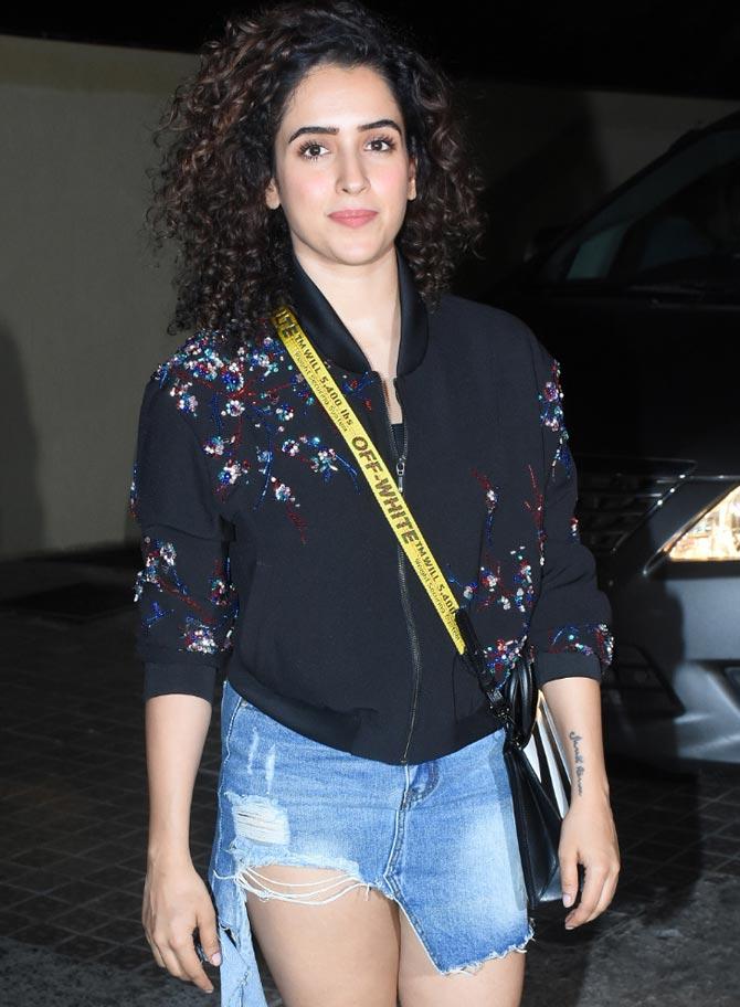 Sanya Malhotra at special screening of Rubaru Roshni