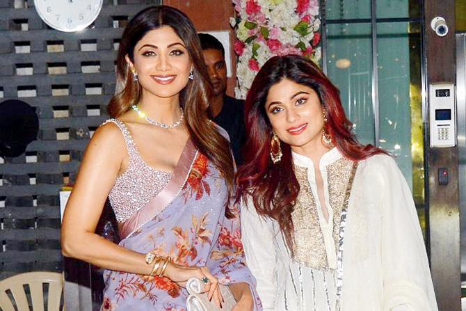 Shilpa and Shamita Shetty. File Pic