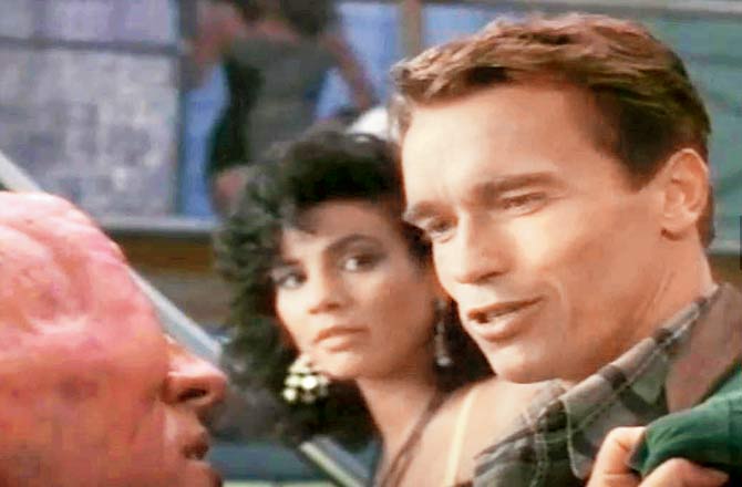 A still from Total Recall, for which McGovern won an Academy Award