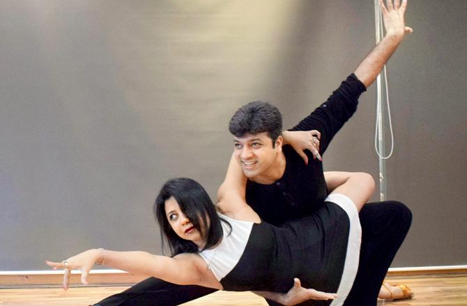 Vaidyanathan with dance partner Shannon Benjamin. Pics/Ashish Raje
