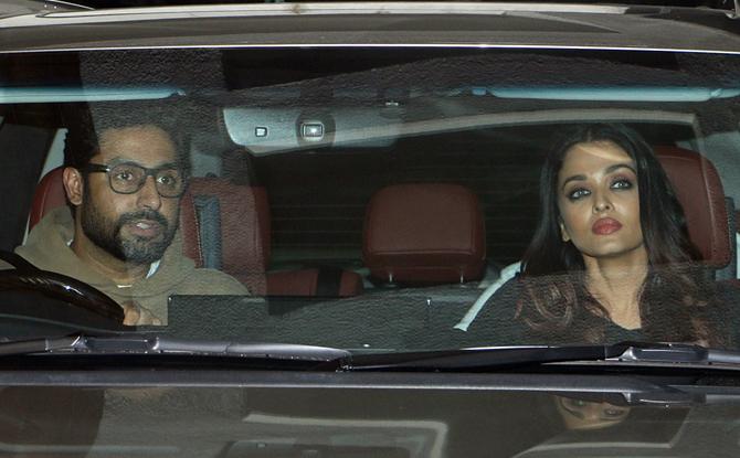 Abhishek Bachchan, Aishwarya Rai at Sonali Bendre