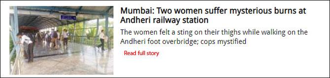 Mumbai: Two women suffer mysterious burns at Andheri railway station