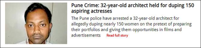 Pune Crime: 32-year-old architect held for duping 150 aspiring actresses