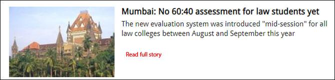 Mumbai: No 60:40 assessment for law students yet