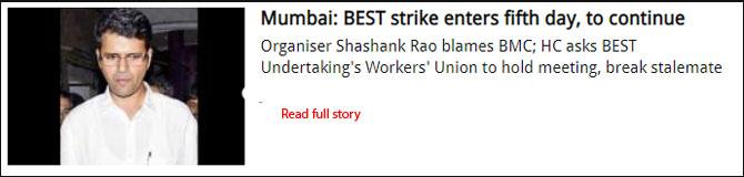BEST strike force Mumbai police to bend rules to unclog passenger traffic