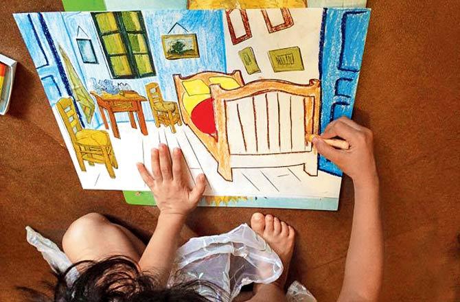 A child attempts Van Gogh