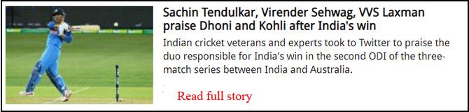 Sachin Tendulkar, Virender Sehwag, VVS Laxman praise Dhoni and Kohli after India
