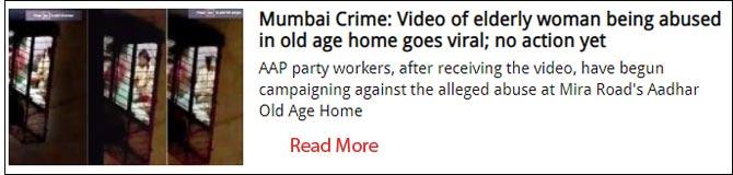 Mumbai Crime: Video of elderly woman being abused in old age home goes viral; no action yet