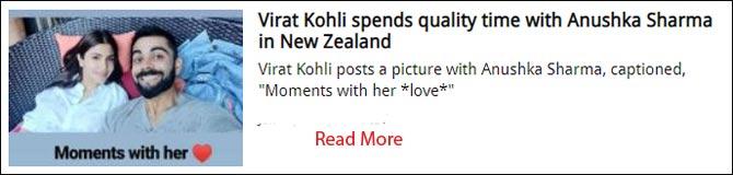 Virat Kohli spends quality time with Anushka Sharma in New Zealand