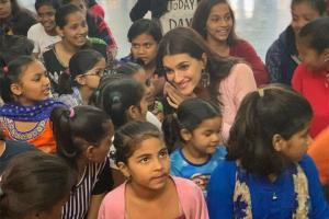 Kriti Sanon spends some quality time with kids at an orphanage