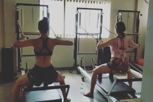 Malaika Arora and Sara Ali Khan working out together is fitness goals