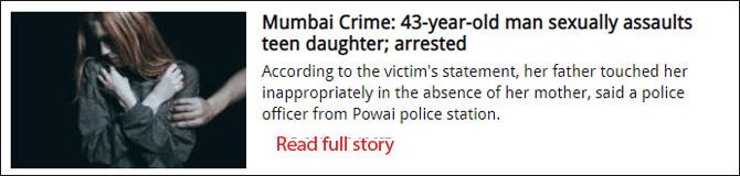 Mumbai Crime: 43-year-old man sexually assaults teen daughter; arrested