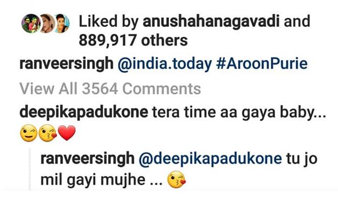 Ranveer Singh and Deepika Padukone