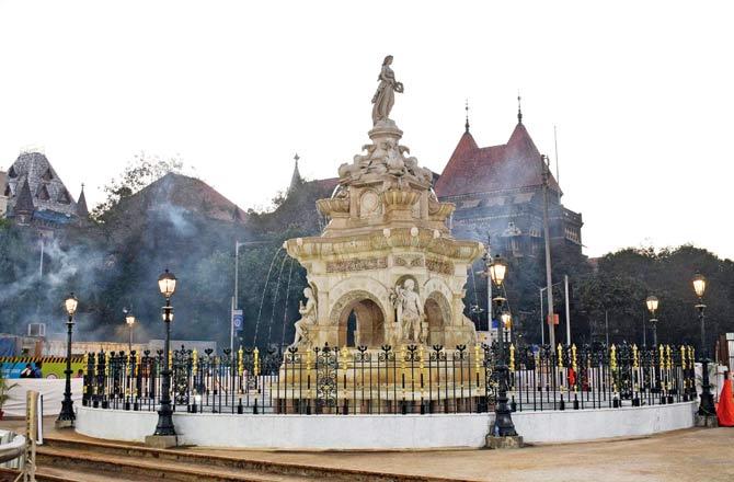 The fountain will remain functional between 9 am and 9 pm for the first few days