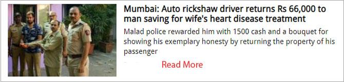 Mumbai: Auto rickshaw driver returns Rs 66,000 to man saving for wife