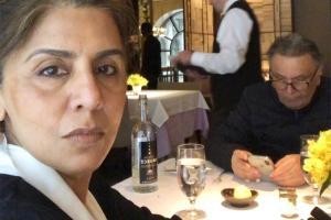 Neetu Kapoor's lunch date with Rishi Kapoor, posts hilarious selfie