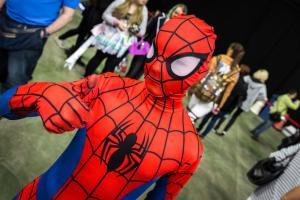 Watch video: Banker dresses up as Spider-Man on last day at office