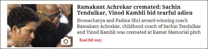 Ramakant Achrekar cremated: Sachin Tendulkar, Vinod Kambli bid tearful adieu