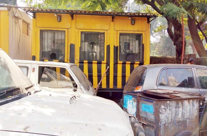 The new booths that have been made for the traffic cops