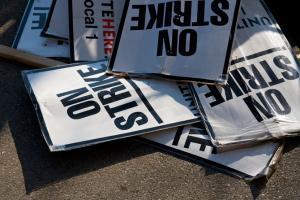 Trade unions' strike evokes partial response in Tripura