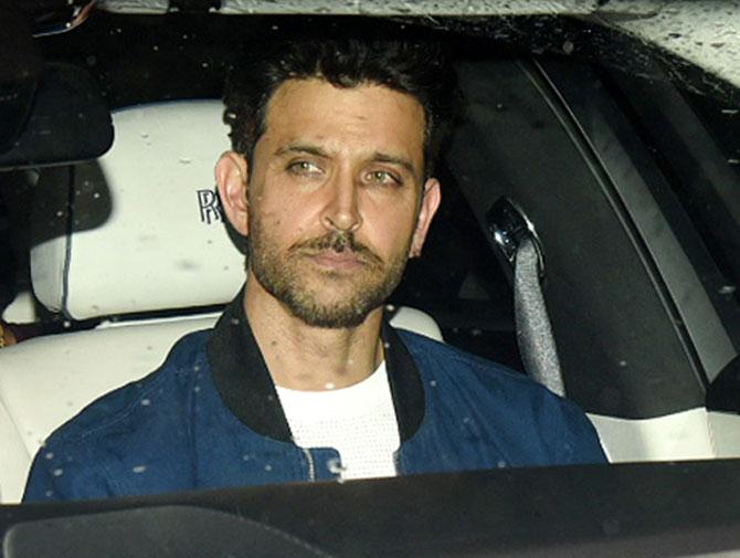 Super 30, a story of the triumph of spirit, Hrithik Roshan will be reprising the role of a Mathematician, Anand Kumar who trains students for IIT-JEE in Bihar.
In picture: Hrithik Roshan arrives for the special screening of Super 30 at YRF Studios in Andheri.