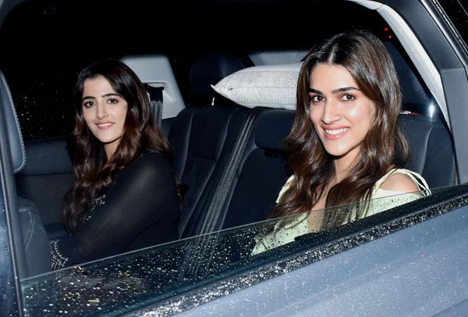 Kriti Sanon attended the special screening of Super 30 with sister Nupur at the YRF Studios in Andheri.
