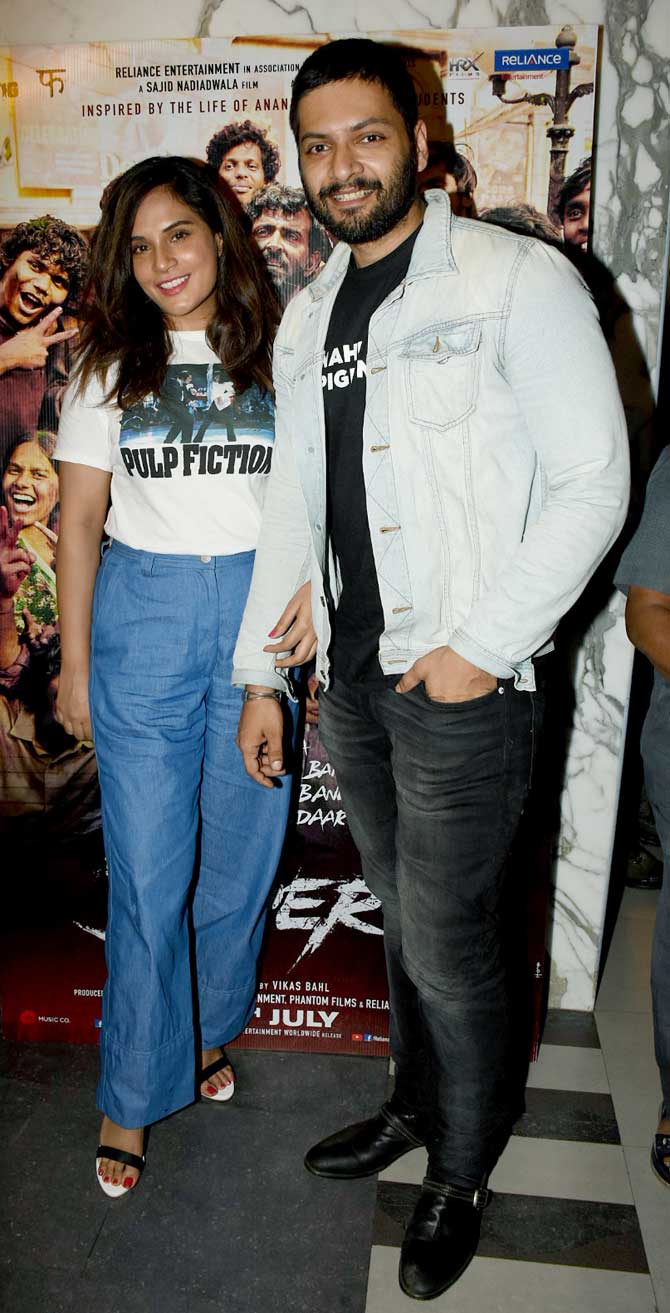 Mirzapur co-stars Richa Chadha and Ali Fazal attended the screening. On the work front, Richa is undergoing kabaddi training for her upcoming sports film Panga, helmed by Ashwiny Iyer Tiwari. Ali Fazal, on the other hand, has a new film, Bhoot Police, with Saif Ali Khan and Fatima Sana Shaikh besides the new season of Mirzapur.