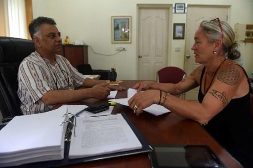 Scarlett Keeling's mother Fiona MacKeown had started a high-profile campaign in order to bring justice to her late daughter. The Scarlett Keeling murder case made international headlines with Keeling’s mother Mackeown seeking the intervention of Prime Minister Narendra Modi in the case.
In pic: Fiona MacKeown with her lawyer Vikram Varma in Panaji, Goa.