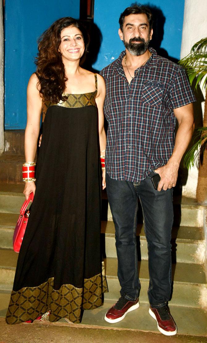 Pooja Batra and Nawab Shah got married in a low-key ceremony recently. Pooja was a sensation in nineties hits such as Haseena Maan Jaayegi, Nayak and Virasat. (All pictures/Yogen Shah)