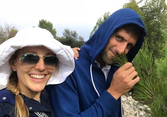 Jelena posted this picture of herself with Novak Djokovic and captioned it as, 